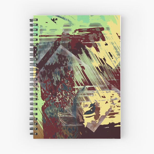 Item preview, A fisherman in the illusory color of an abstract world designed and sold by Magicbrush13.