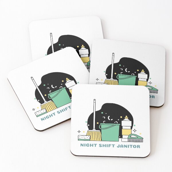 Item preview, Night Shift Janitor designed and sold by ThinkAndReflect.