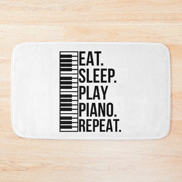 Item preview, Eat Sleep Play Piano Repeat designed and sold by Luna1Shop.