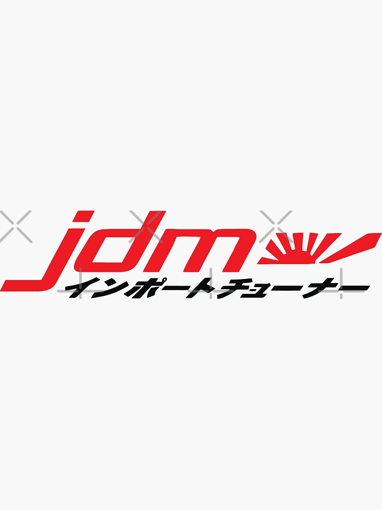 Made In Japan Rising Sun Sticker | Select Size | Outdoor Durable JDM Flag