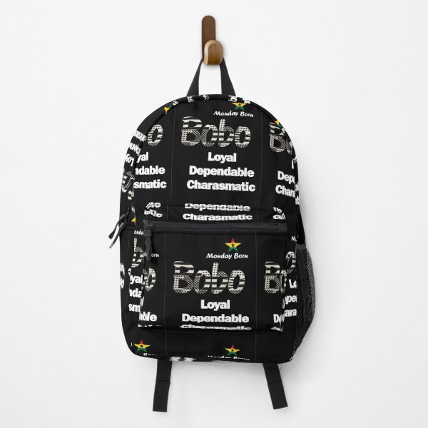 Item preview, Monday Born Ghanaian Male Name 'Bobo' in black and white designed and sold by WhoWeAre.