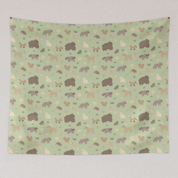 Item preview, Funny Forest Animals Pattern designed and sold by cymbellne.