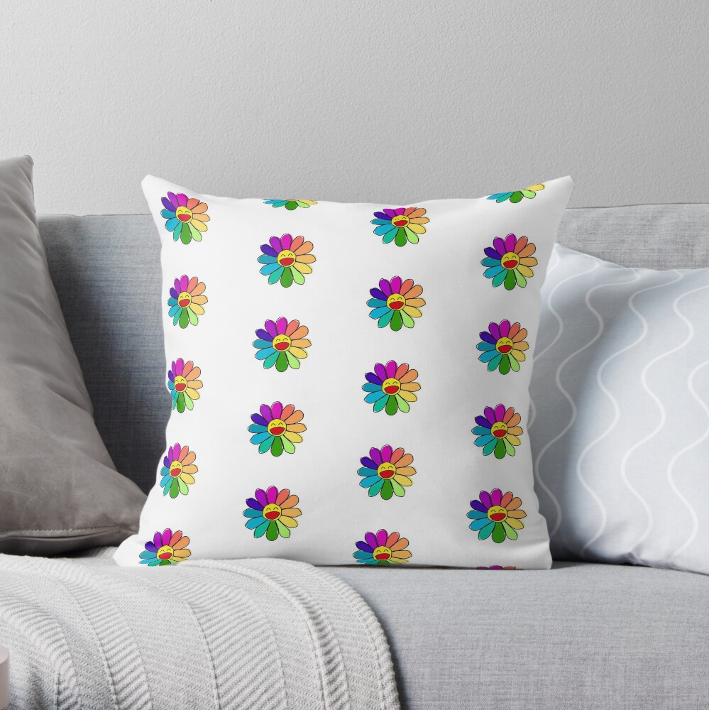 Takashi Murakami's pillow!!  Flower pillow, Daisy pillows, Pillows