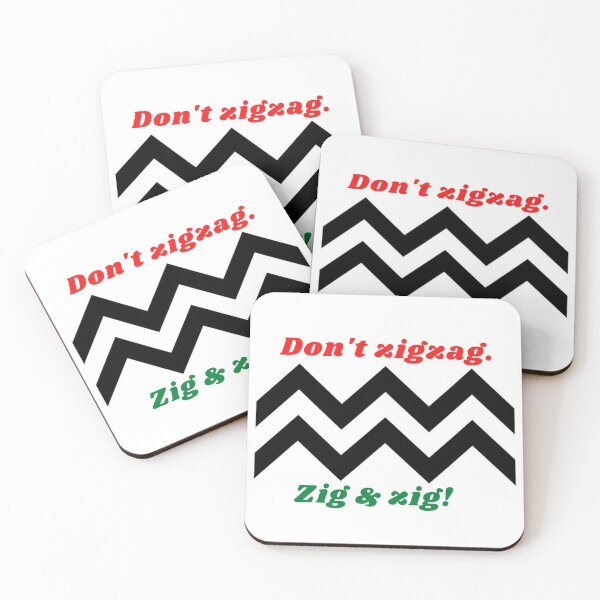 Item preview, Don't zigzag Red designed and sold by Inspirerium.