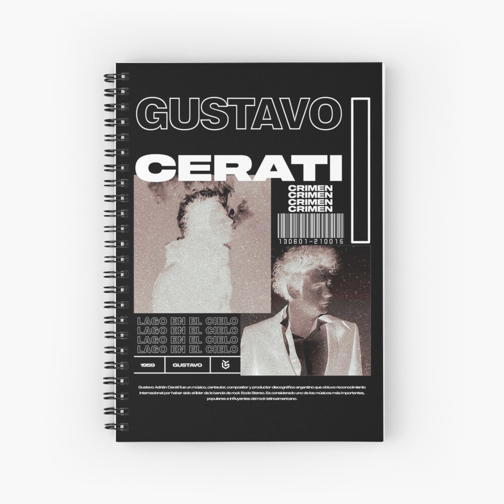 Cuaderno de tapa dura «Gustavo Cerati» de lsdrilll | Redbubble