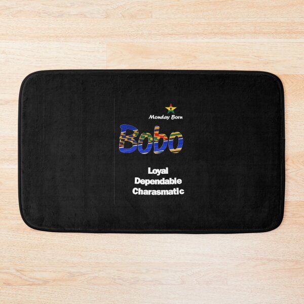 Item preview, Monday Born Ghanaian Male Name 'Bobo' in Blue designed and sold by WhoWeAre.
