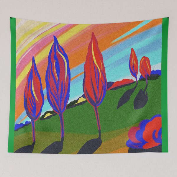Item preview, Bright sunny summer landscape designed and sold by Magicbrush13.