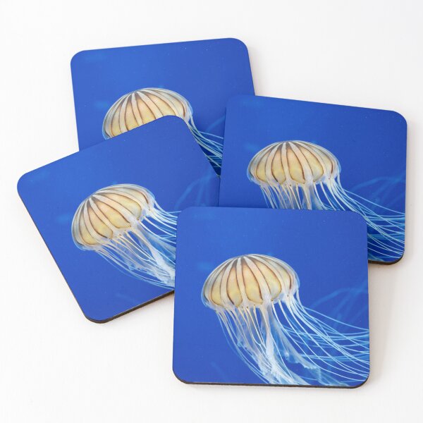 Item preview, Bright Colorful Jellyfish In The Deep Blue Sea designed and sold by AmberCamera.