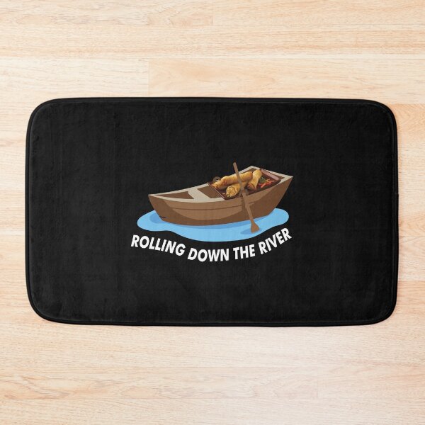 Item preview, Rolling Down The River - Funny Eggrolls In A Boat designed and sold by SharpThreadZ.