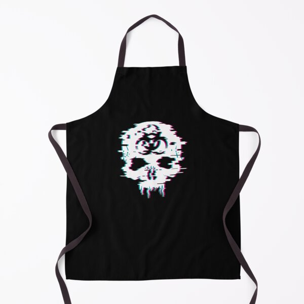 Item preview, White Glitch Effect Cyber Skull designed and sold by iscaStudioArt.