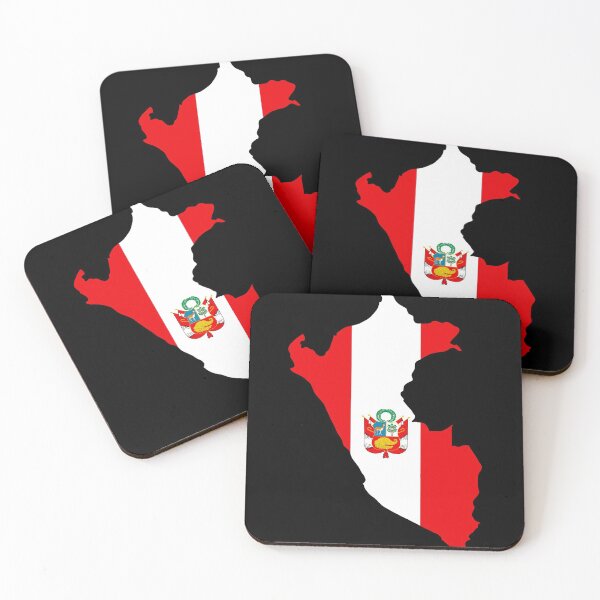 Item preview, Peru Map and Flag designed and sold by Laffinch.