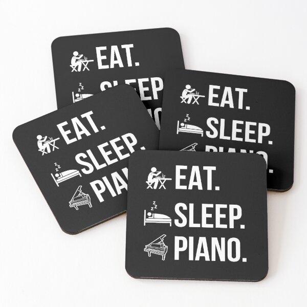 Item preview, Eat Sleep Piano designed and sold by Luna1Shop.