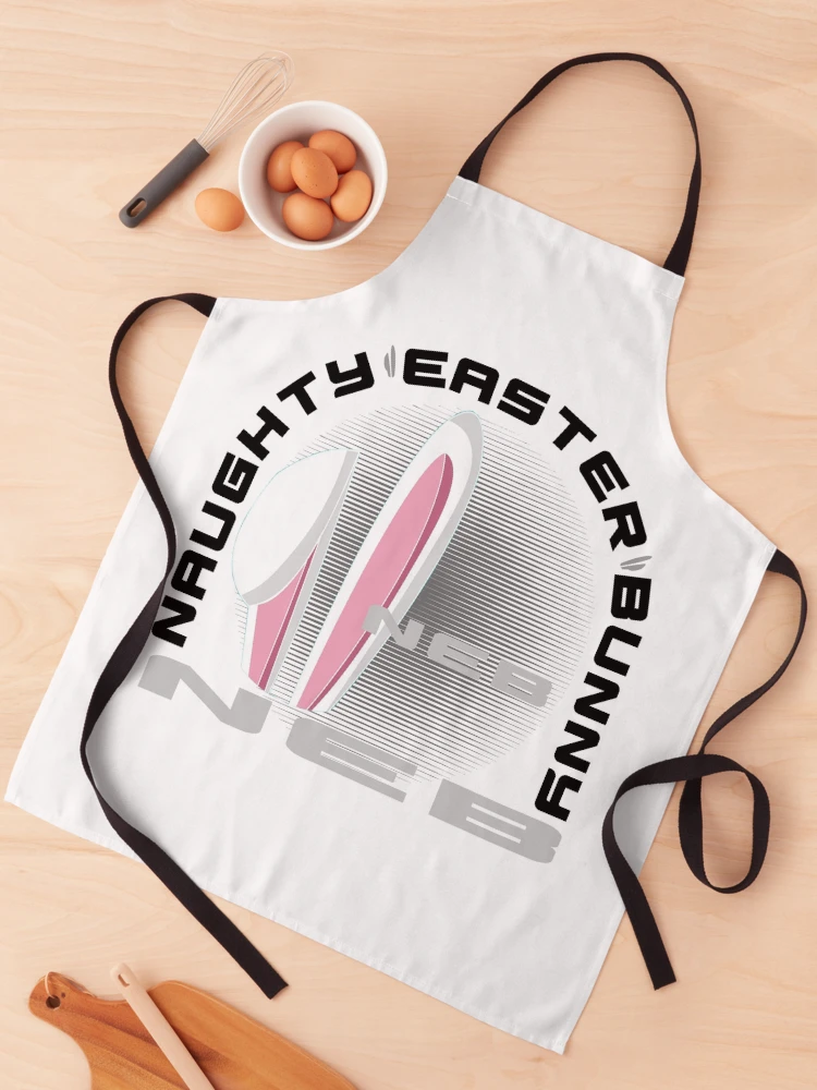 Thumbnail 1 of 6, Apron, naughty easter bunny designed and sold by Designs-RZ.