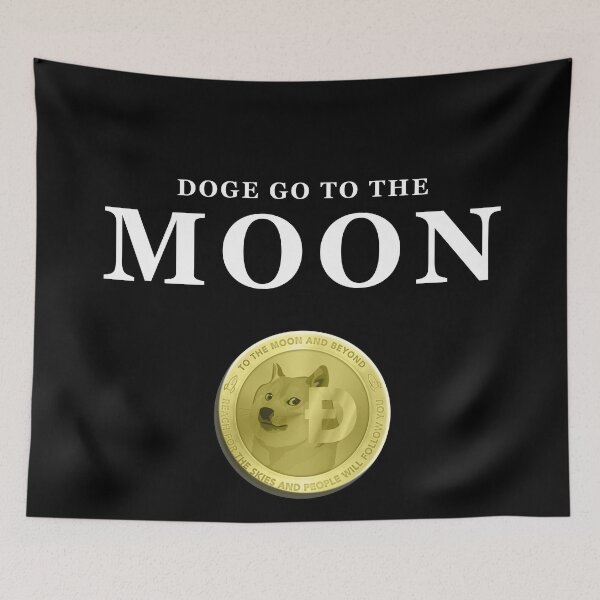 Item preview, DOGE GO TO THE MOON designed and sold by MagicalMystery6.