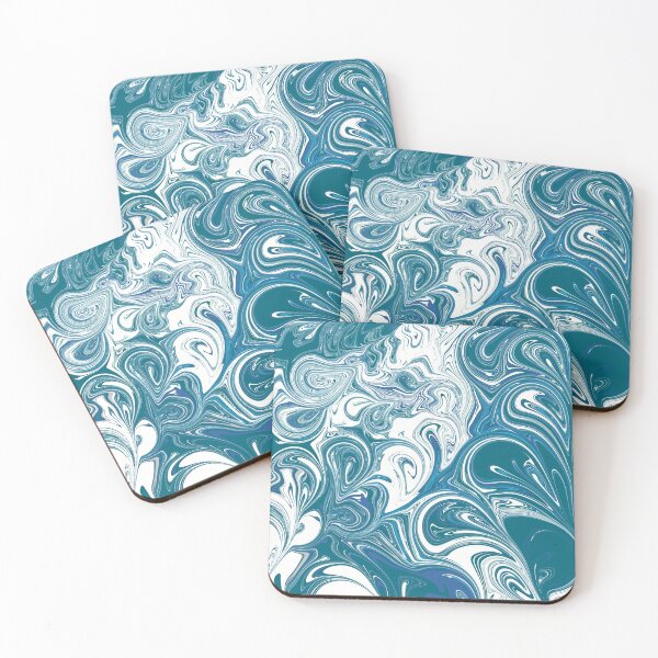 Item preview, acrylic circular blue paint designed and sold by SHANAZCREATIVE.