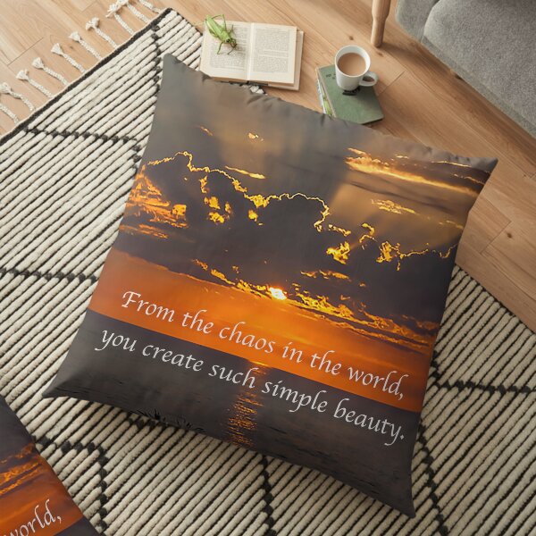 Beauty In The World Floor Pillow