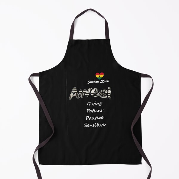 Item preview, Sunday Born Ghanaian Female Name 'Awesi' in black and white designed and sold by WhoWeAre.