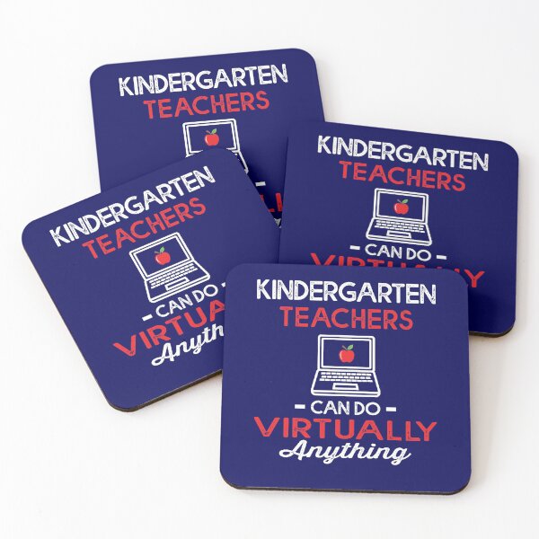 Item preview, Kindergarten Teachers Can Do Virtually Anything Funny Teacher Quote designed and sold by TheMagicKrew.