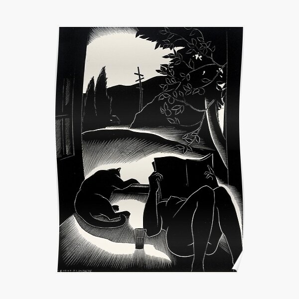 Sultry Day, by Paul Landacre Poster