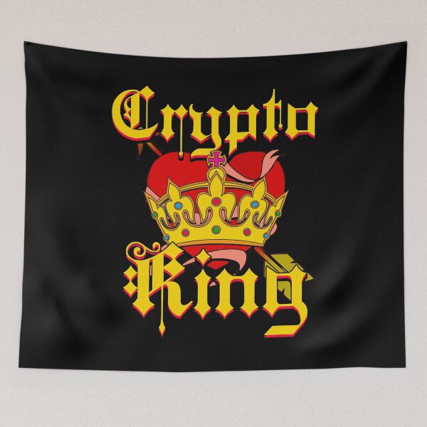 Item preview, Cryptocurrency Crypto King Heart Crown designed and sold by NYGhost.