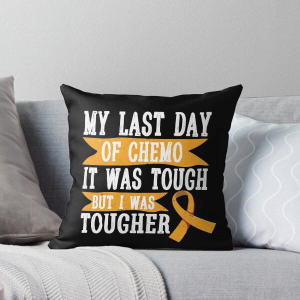 Item preview, Last day of Chemo gift leukemia Cancer Survivor orang Cancer Ribbon Cancer Fighter Strong Women designed and sold by mohmmed22.