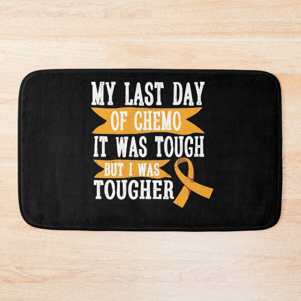 Item preview, Last day of Chemo gift leukemia Cancer Survivor orang Cancer Ribbon Cancer Fighter Strong Women designed and sold by mohmmed22.