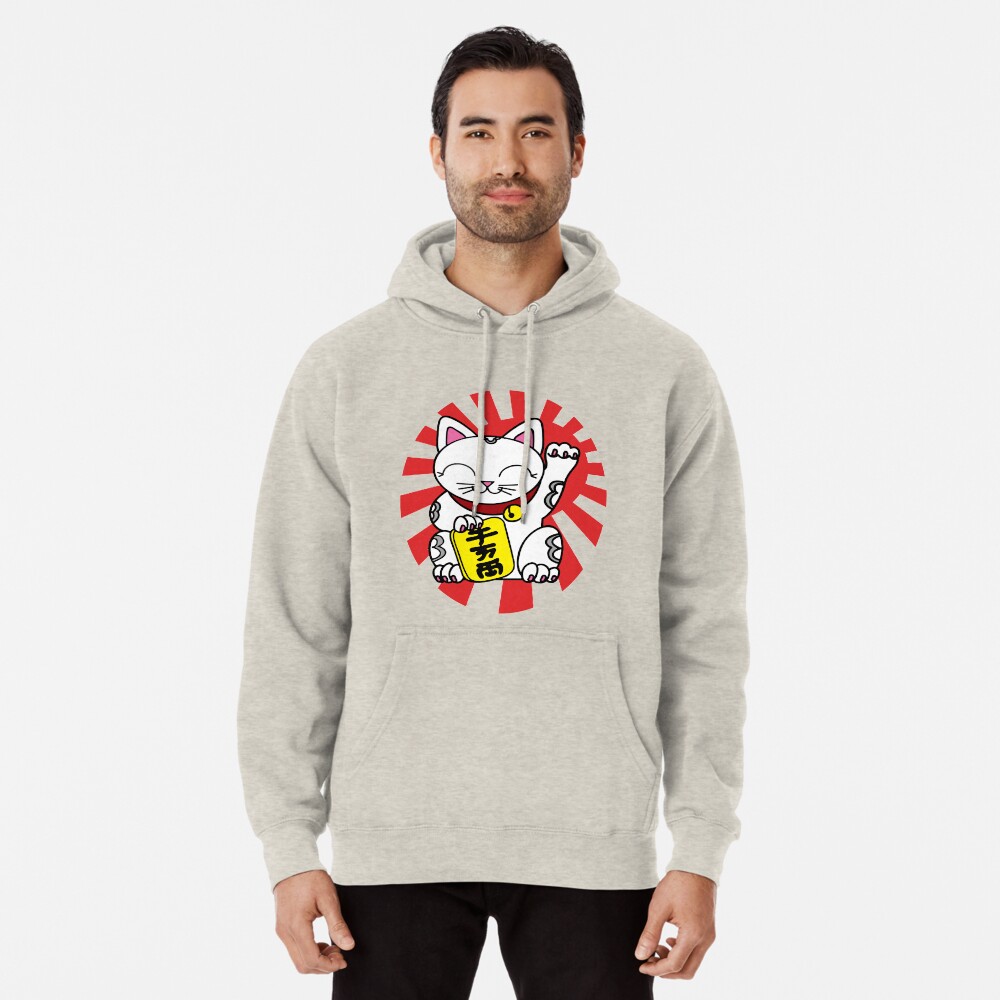 maneki neko hoodie