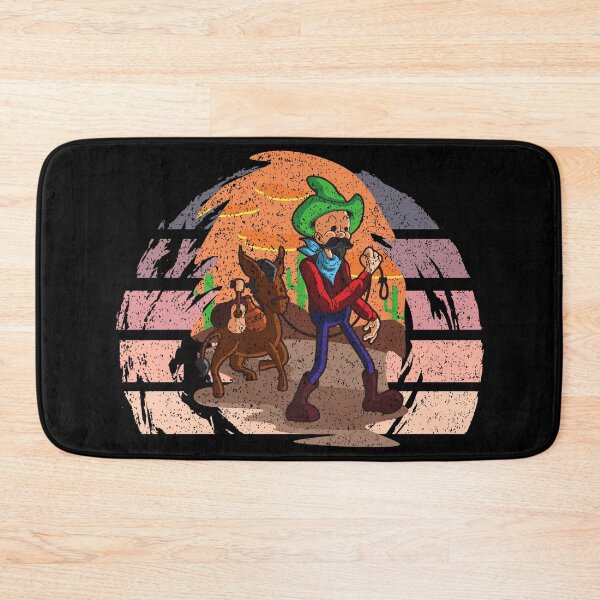 Item preview, A cowboy with a horse retro sunset Distressed designed and sold by Trantor-Tees.