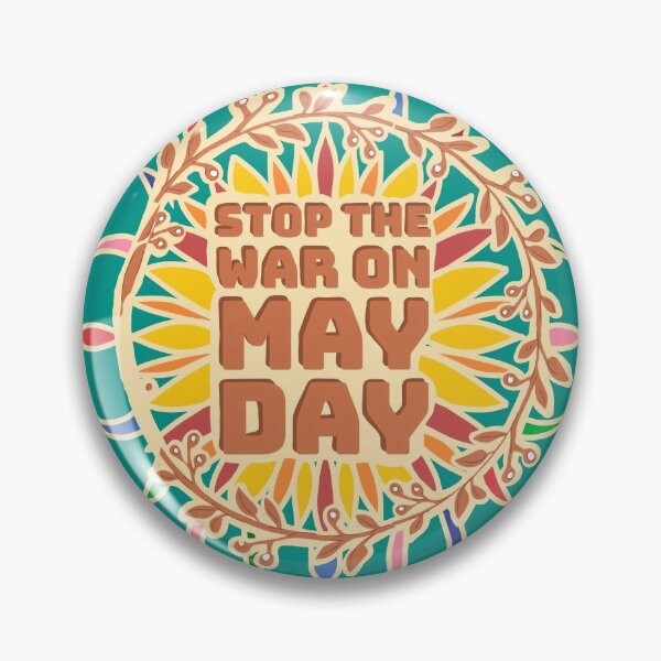 Item preview, The Wicker Man - Stop the War on May Day designed and sold by LennyAD.