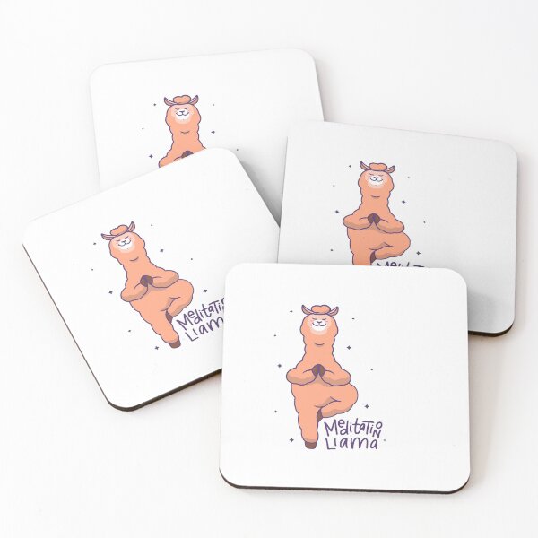 Item preview, Yoga Llama Meditation Cartoon designed and sold by LumeLush.