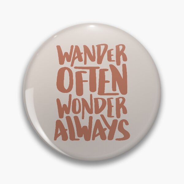 Item preview, Wander Often Wonder Always Hand Lettered Camping Travel Design designed and sold by BexGrimwood.