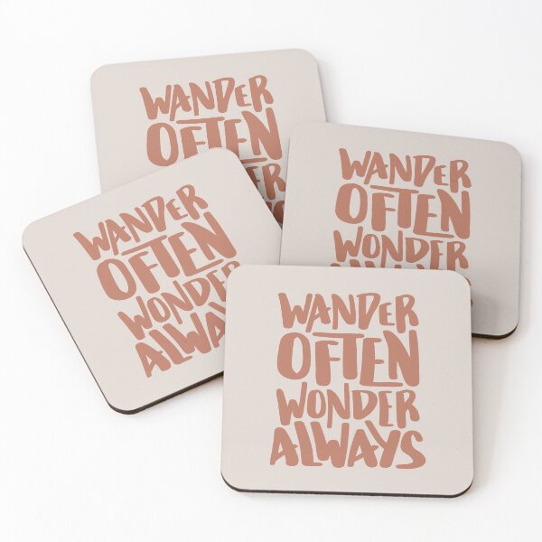 Item preview, Wander Often Wonder Always Hand Lettered Camping Travel Design designed and sold by BexGrimwood.