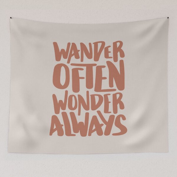 Item preview, Wander Often Wonder Always Hand Lettered Camping Travel Design designed and sold by BexGrimwood.