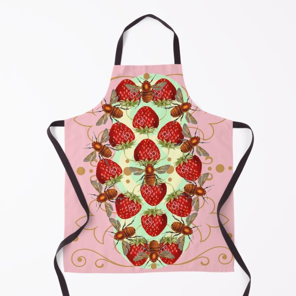 Item preview, Strawberries and Bees designed and sold by sandpiperstudio.