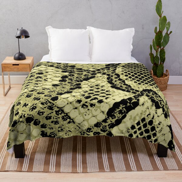 Item preview, Python Skin Dark Khaki and Palegoldenrod designed and sold by DesignFantazia.