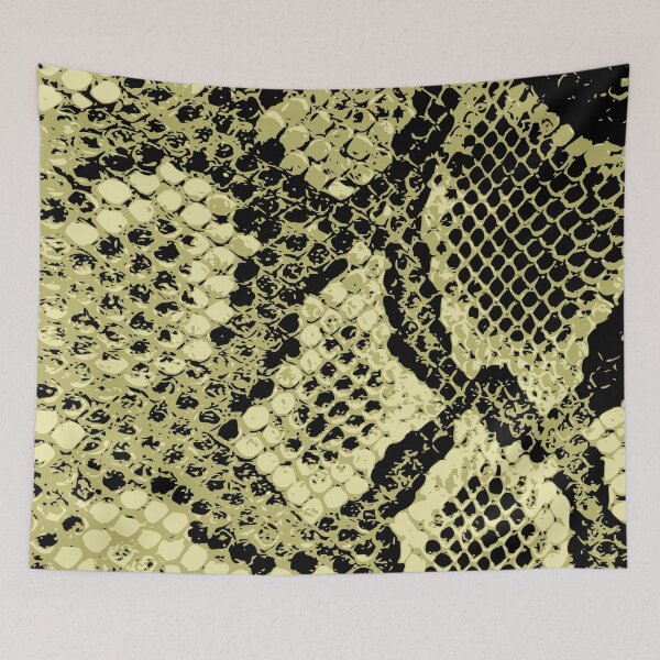 Item preview, Python Skin Dark Khaki and Palegoldenrod designed and sold by DesignFantazia.