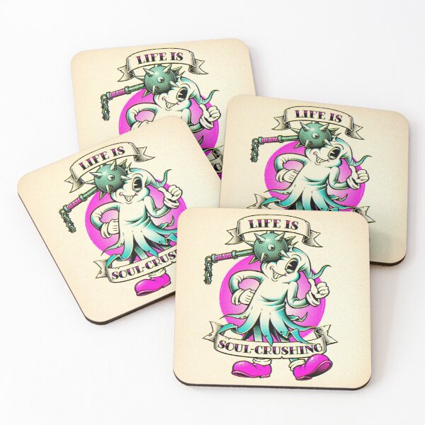 Item preview, Life is Soul-Crushing Ghost Cartoon designed and sold by andremuller.
