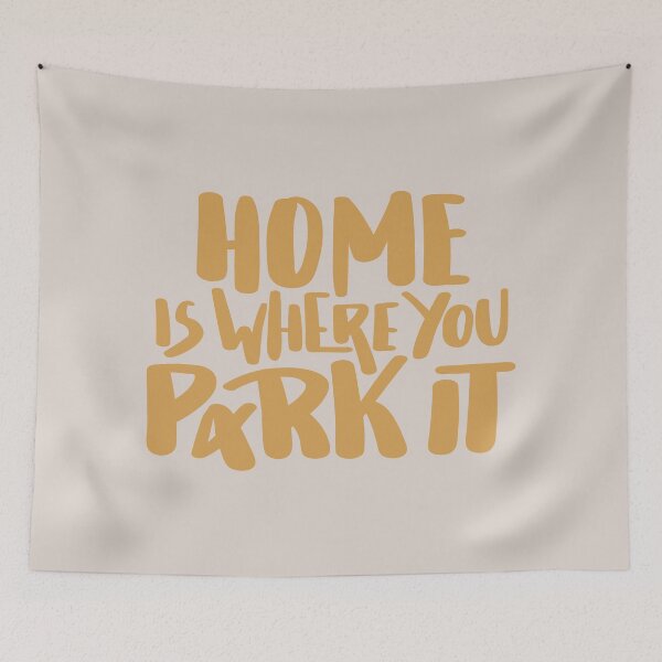 Item preview, Home Is Where You Park It Hand Lettered Camping Travel Design designed and sold by BexGrimwood.