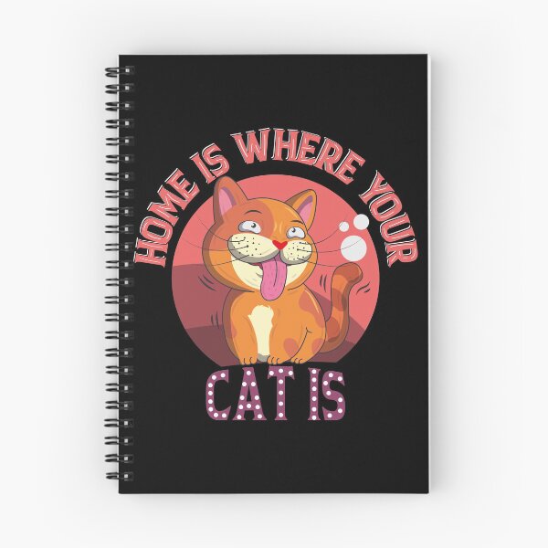 Item preview, Home Is Where Your Cat Is | Funny cats quote designed and sold by YAHIA-14.