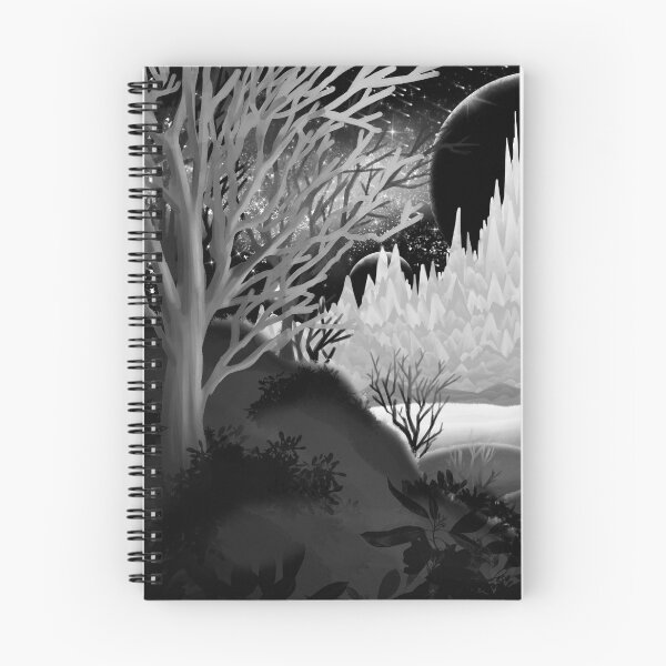 Item preview, Black and White: A Far Away Planet designed and sold by Salem Scribbles.