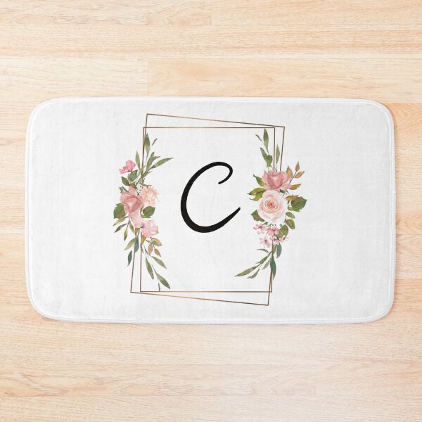 Item preview, Floral monogram letter C designed and sold by JustSeasons.