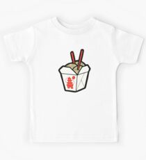 Take-Out Noodles Box Pattern Kids Tee