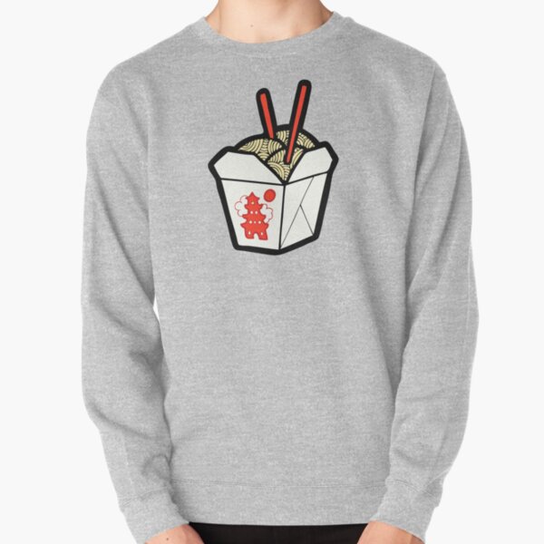Take-Out Noodles Box Pattern Pullover Sweatshirt