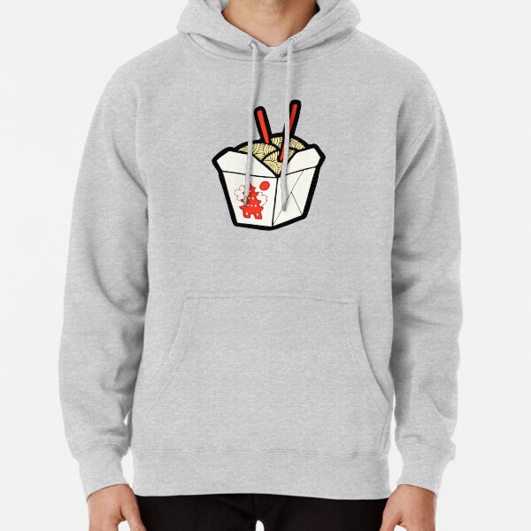 Take-Out Noodles Box Pattern Pullover Hoodie