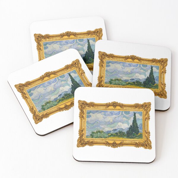 Item preview, Wheat Field with Cypresses by Van Gogh In A Gold Frame designed and sold by PaulinaS.