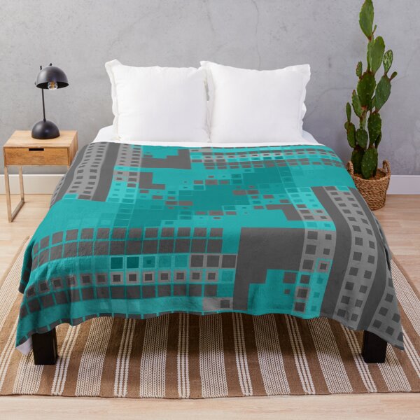Item preview, Modern Art Geometric in Teal and Gray designed and sold by Sharon Schwalbe.