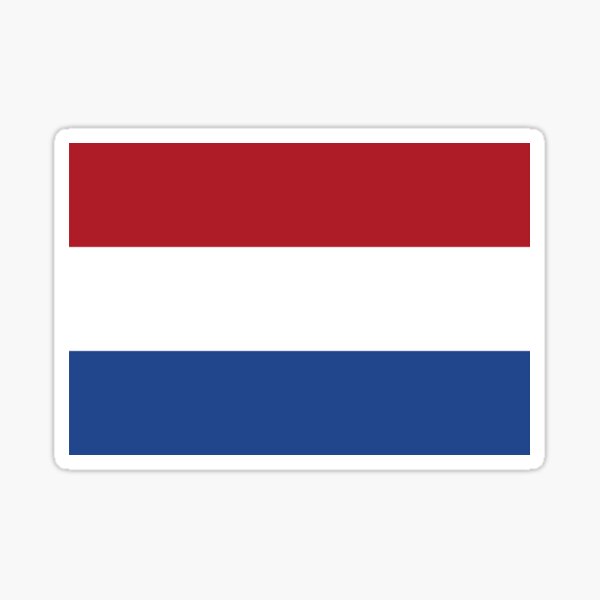 The Netherlands Flag - Dutch T-Shirt Sticker