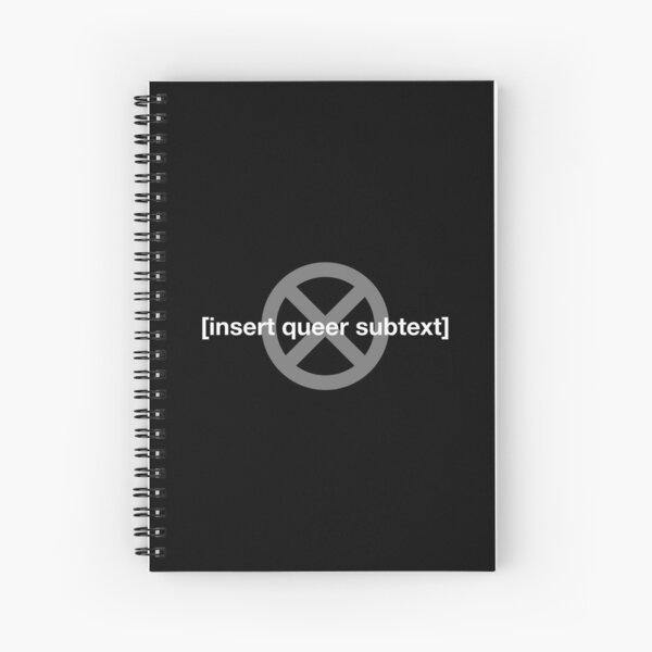 Insert Queer Subtext (White) Spiral Notebook