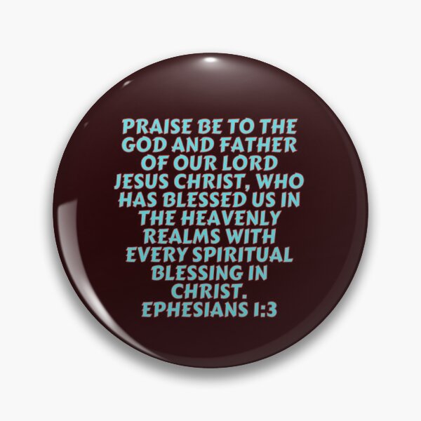 Artikelvorschau, Bibelvers Epheser 1: 3 entworfen und verkauft von Prayingwarrior.