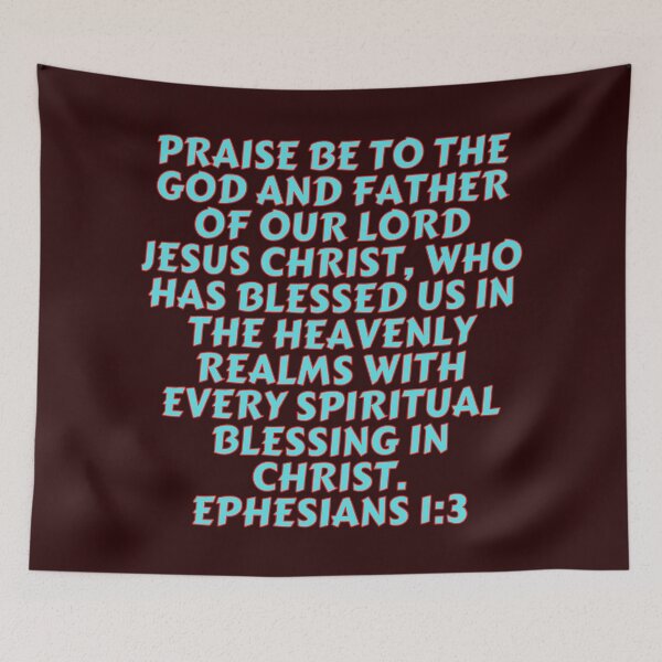 Item preview, Bible Verse Ephesians 1:3 designed and sold by Prayingwarrior.